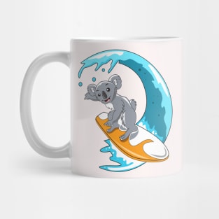 kawaii surfing koala Mug